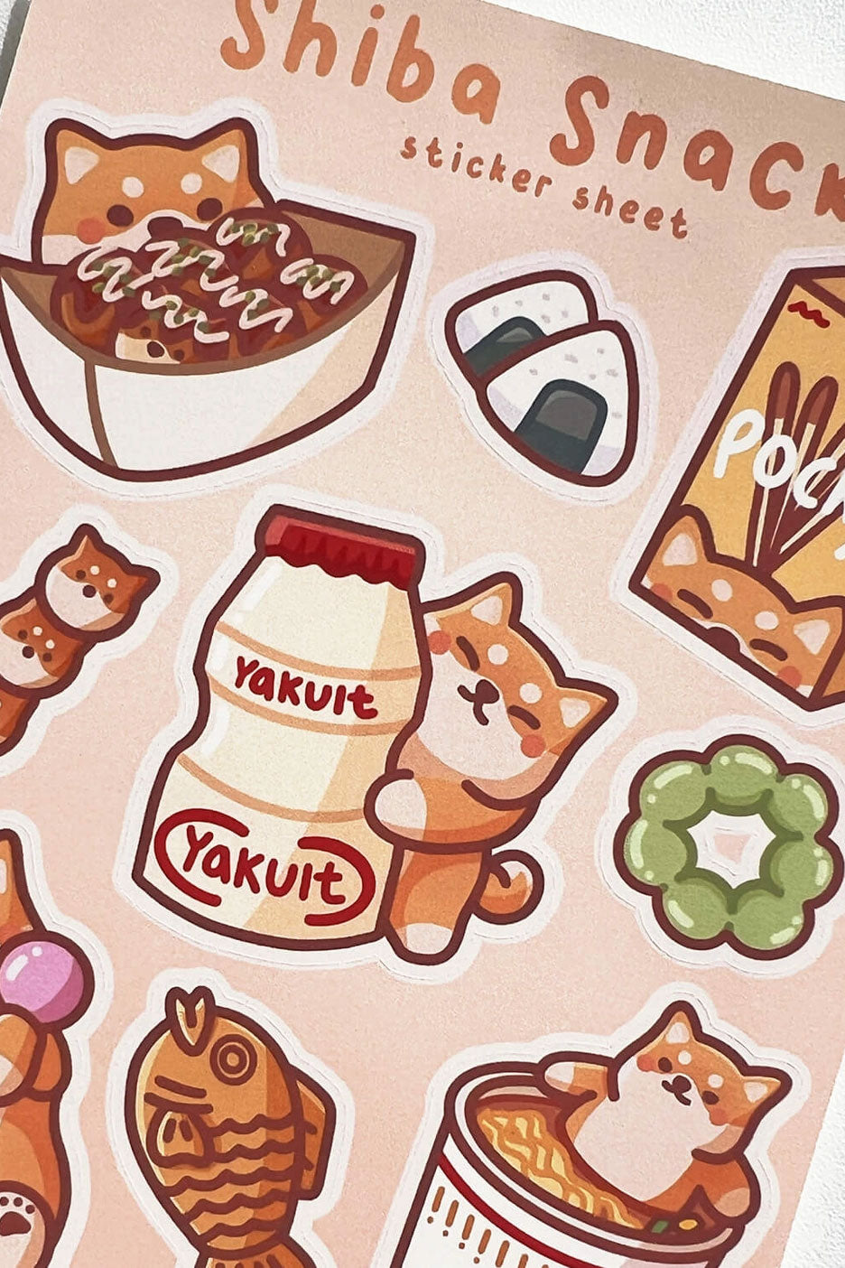 Shiba Snacks - Sticker Sheet