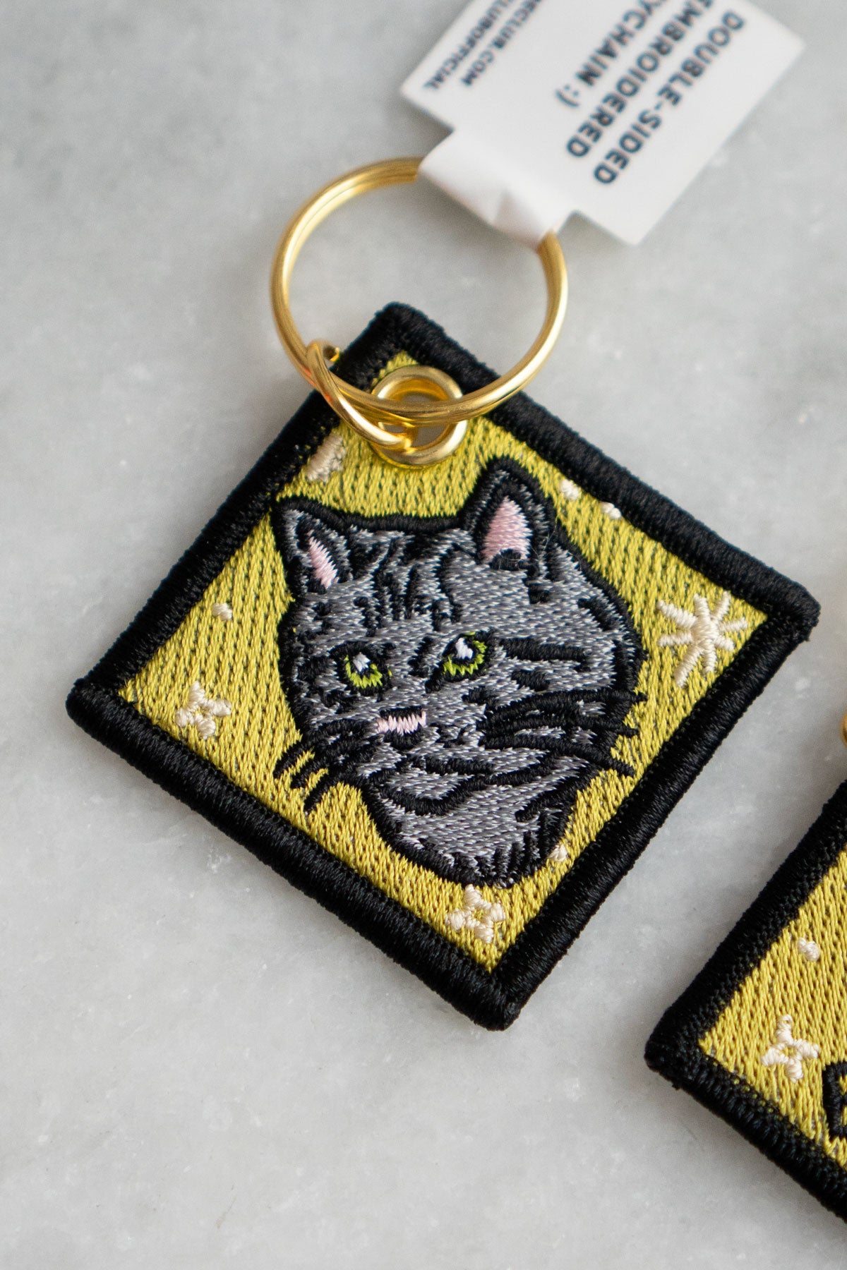 Shut Up Everyone (Cat) - Embroidered Keychain