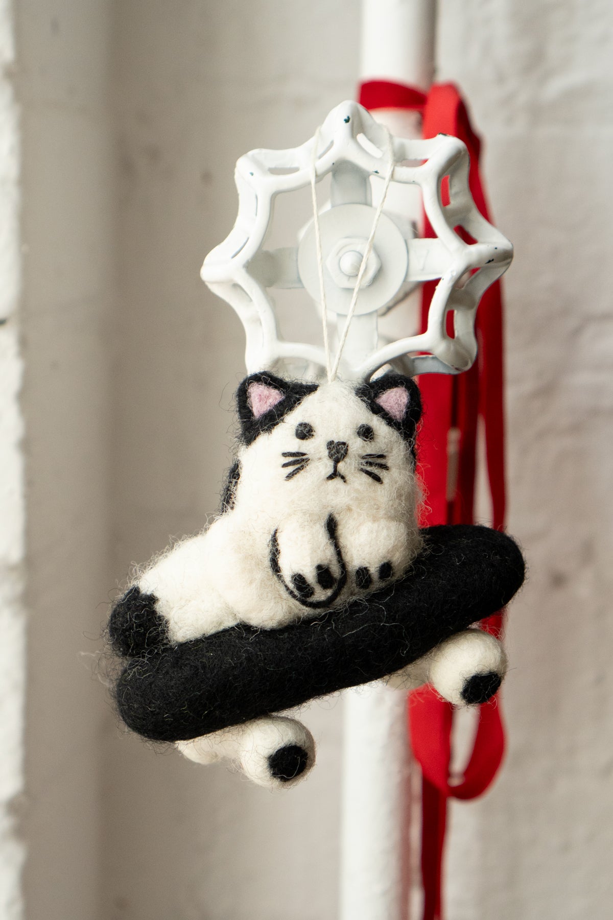 Set of 5 Felted Ornaments