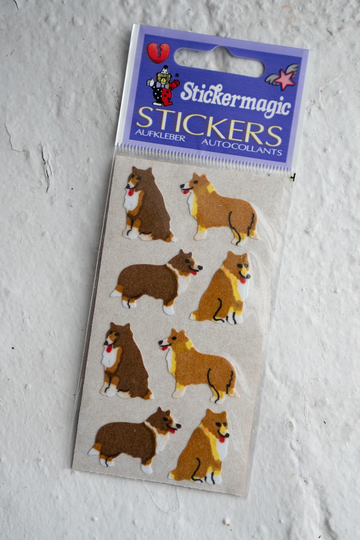 Vintage Sticker Strips - Dogs