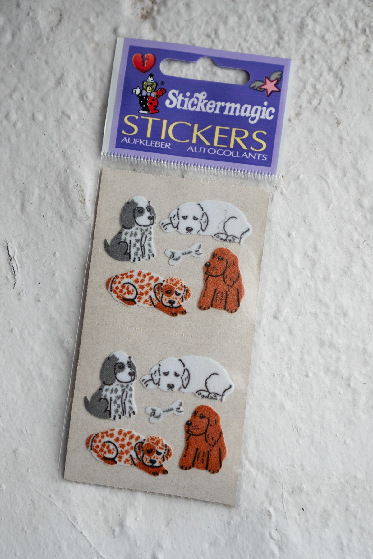 Vintage Sticker Strips - Dogs