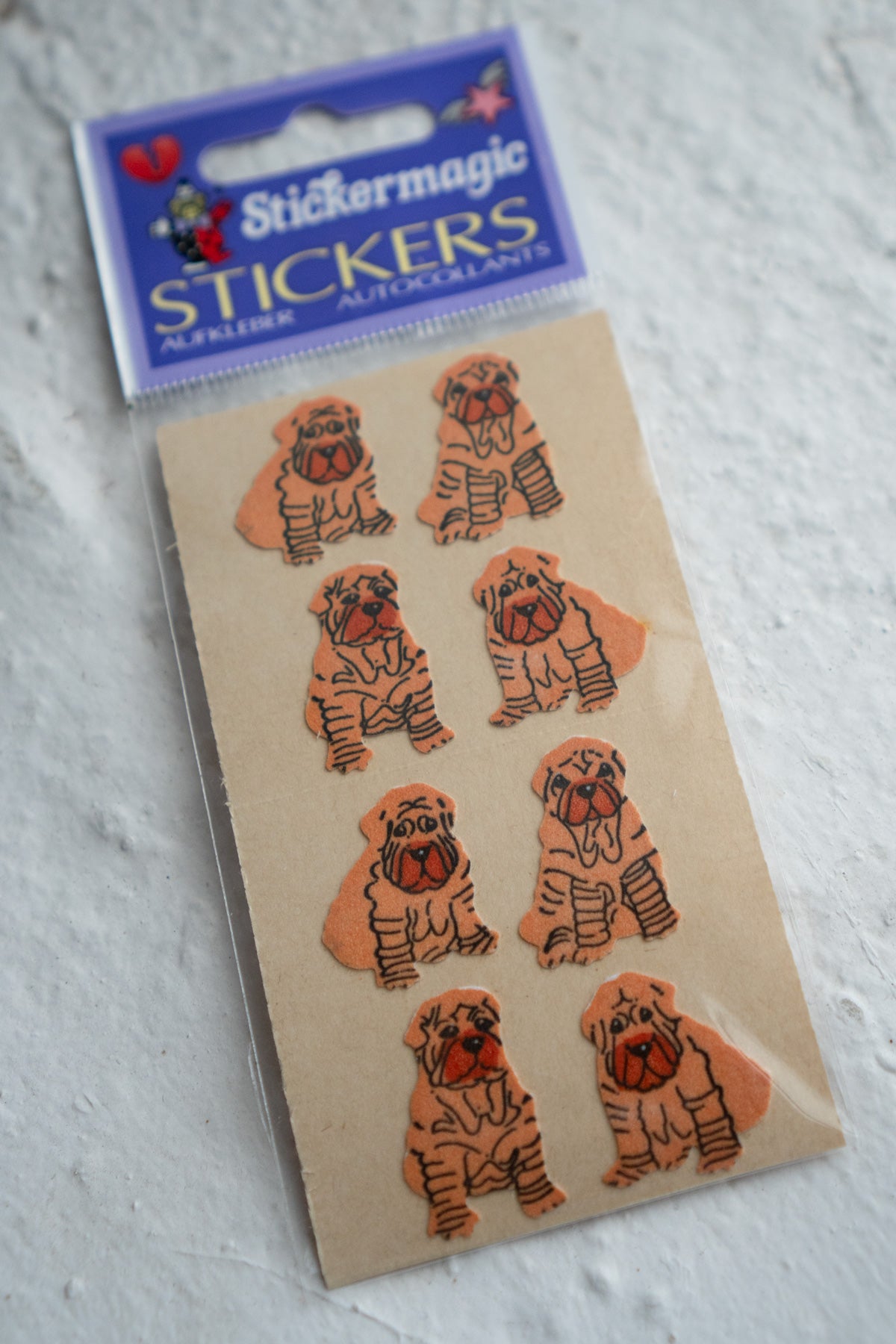 Vintage Sticker Strips - Dogs