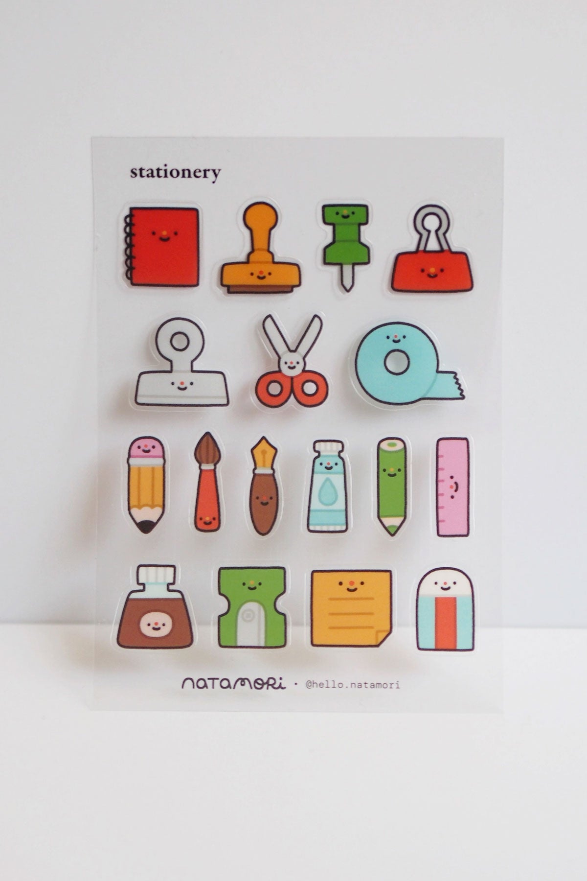 Stationery - Mini Clear Sticker Sheet