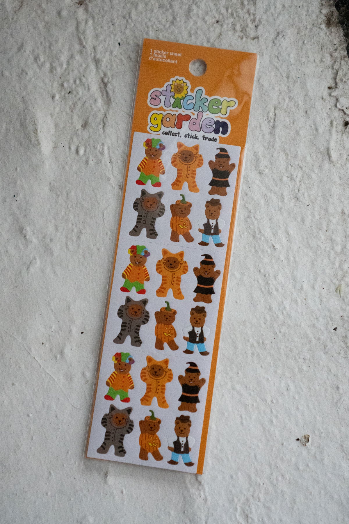 Halloween Bears - Glossy Sticker Strip