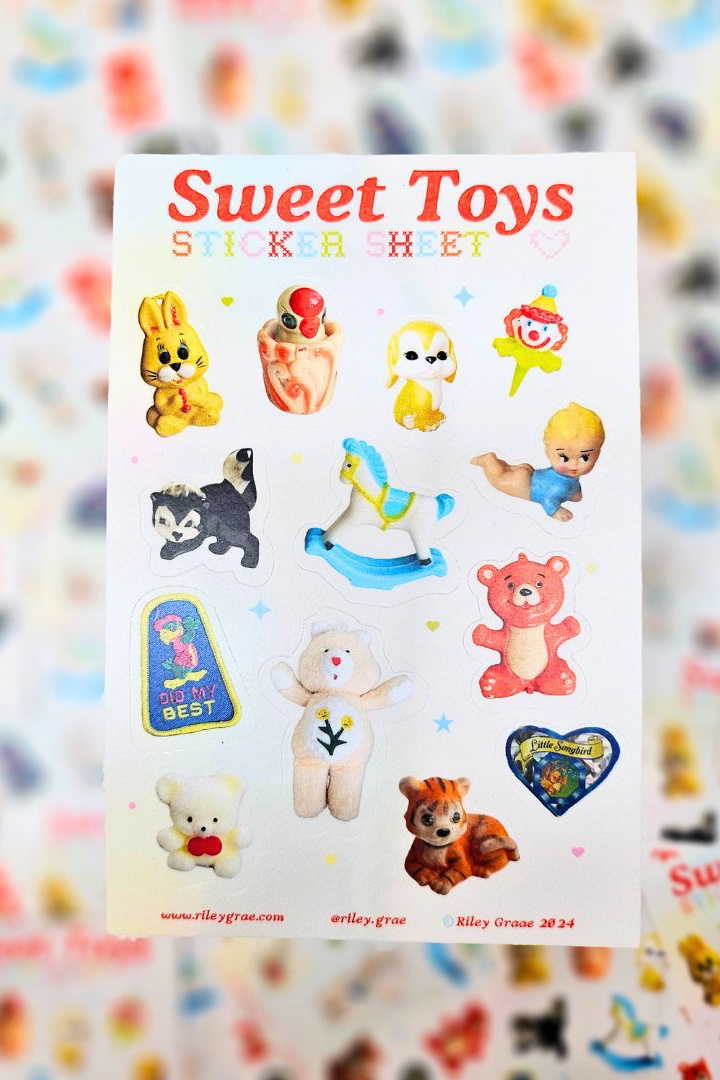 Sweet Toys Sticker Sheet