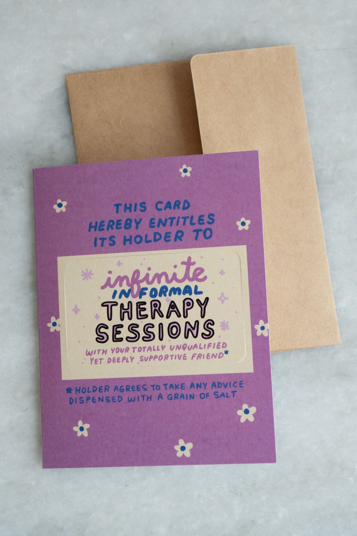 Infinite Therapy - Punch-Out Novelty Card
