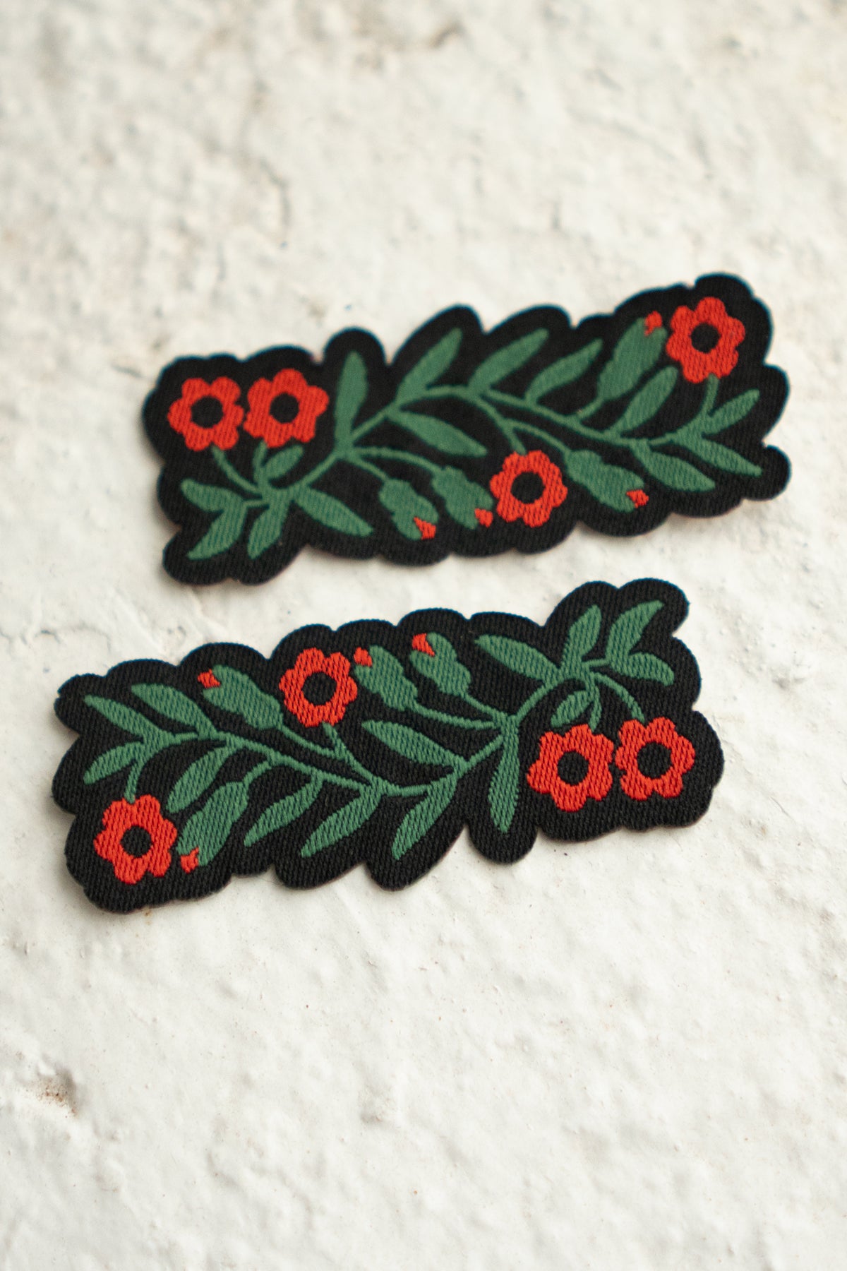 Ensemble de mini écussons autocollants Garland | Noir