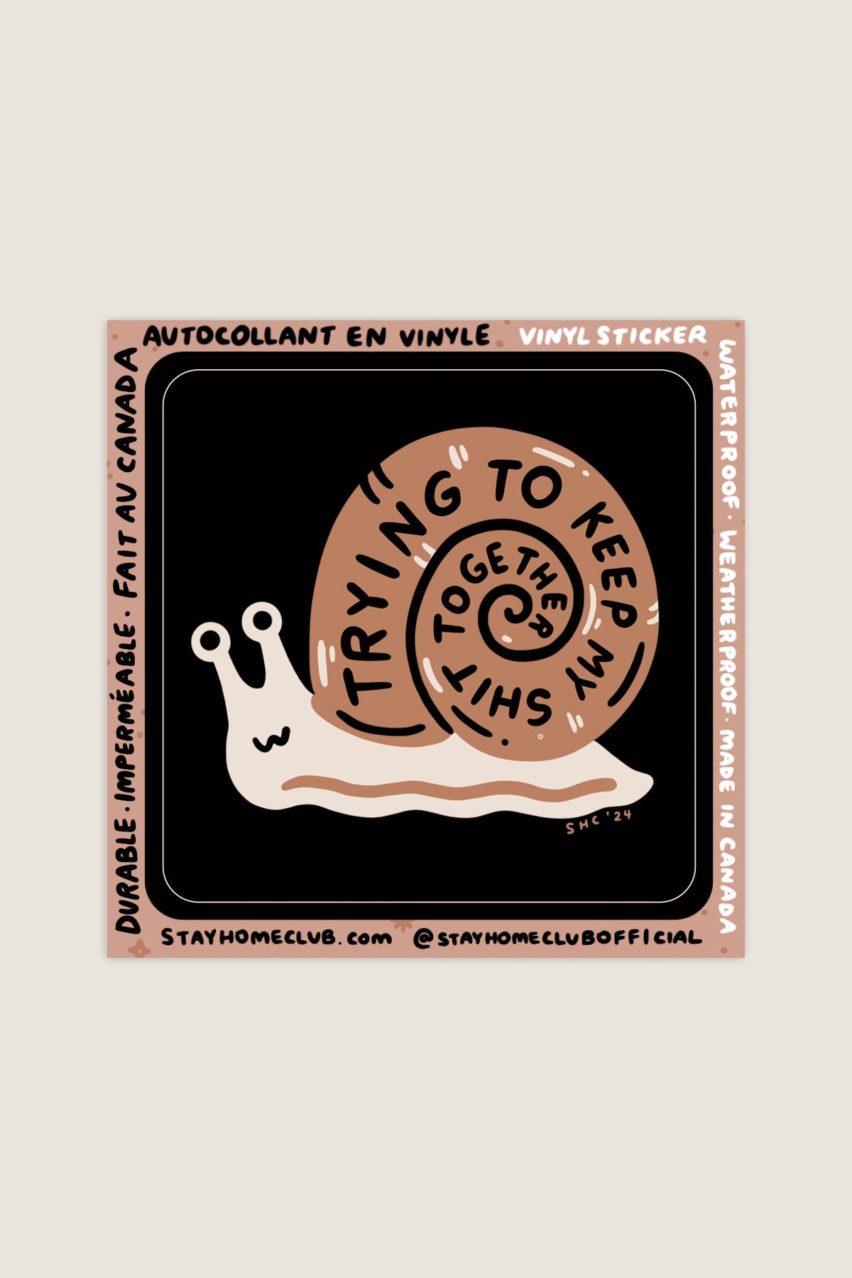 Trying Vinyl Sticker