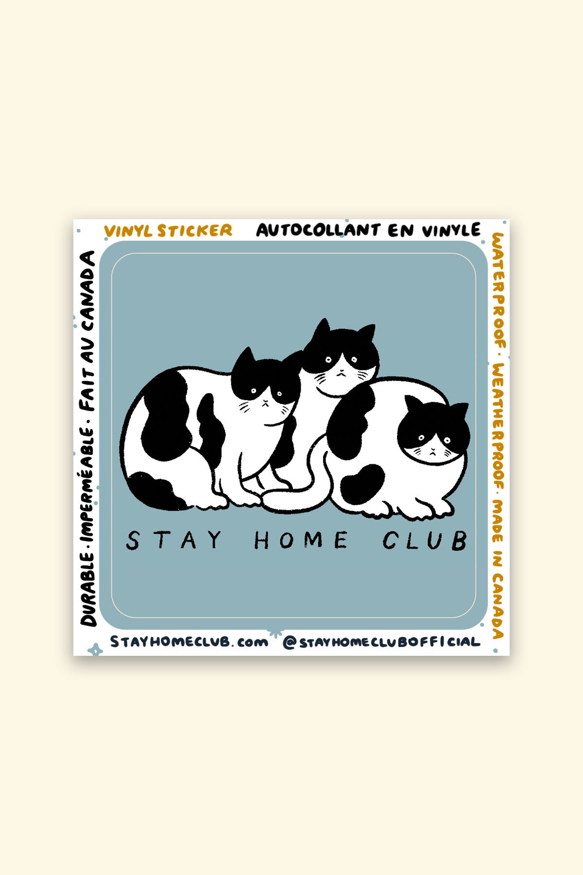 Tuxedo Cats Vinyl Sticker