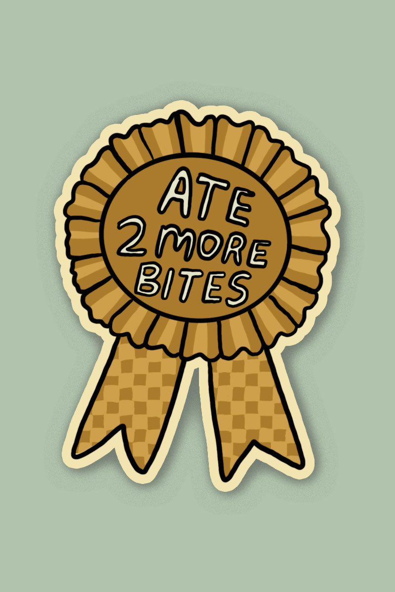 Ate 2 More Bites Vinyl Sticker