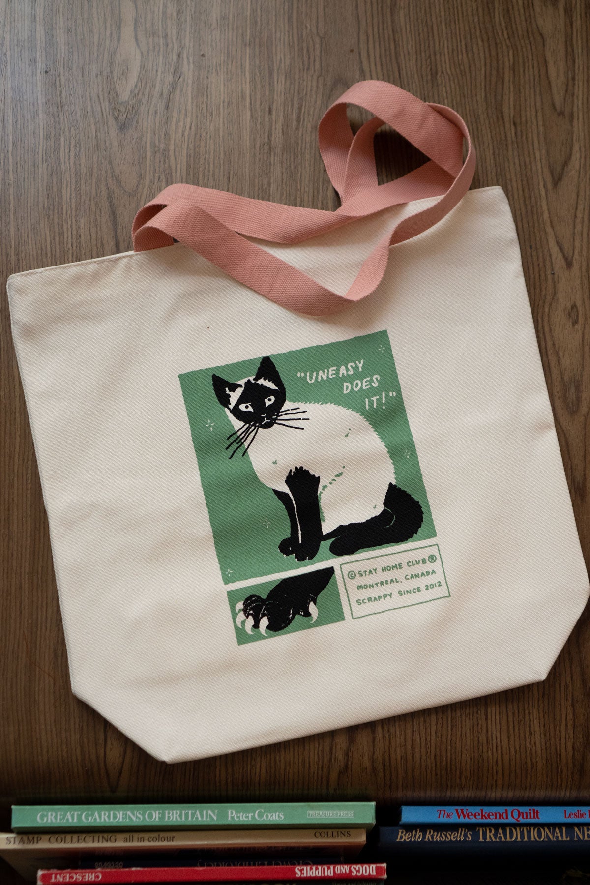 Uneasy Does It Big Zip Tote