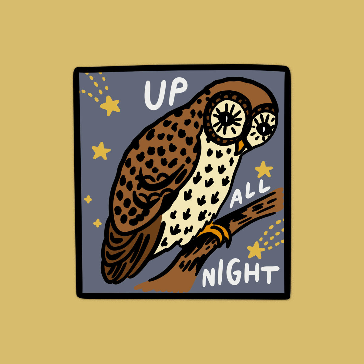 Up All Night Vinyl Sticker