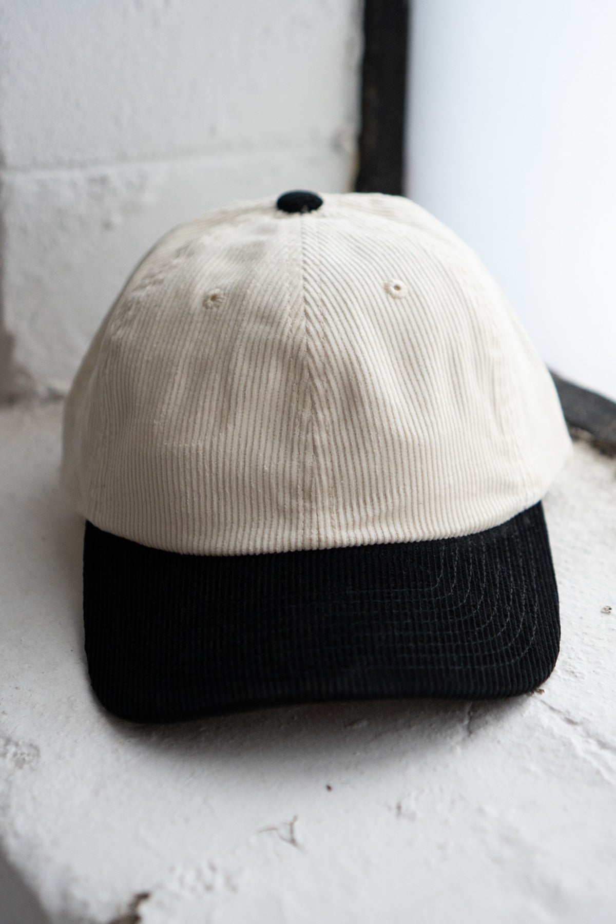 Casquette Uni en Velours Côtelé 
