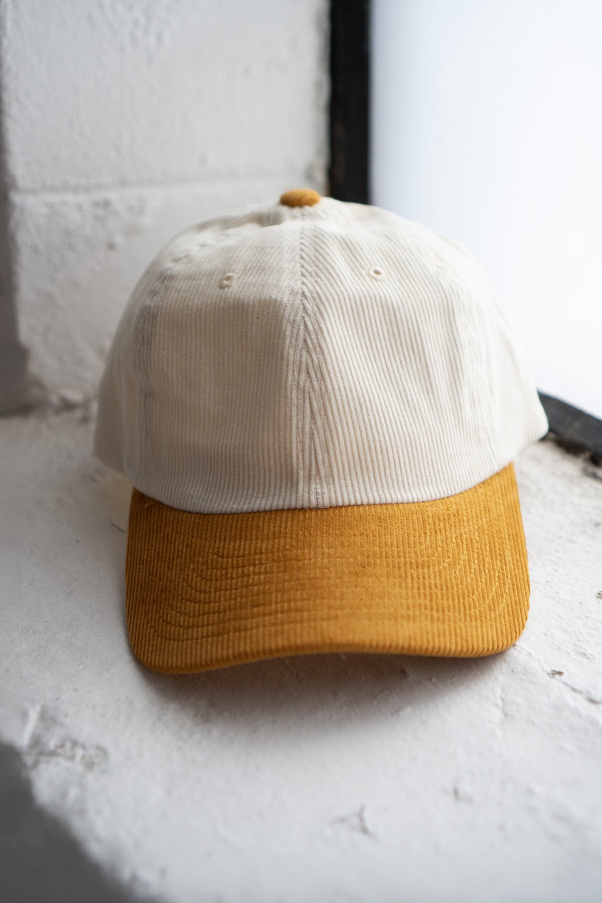 Casquette Uni en Velours Côtelé 