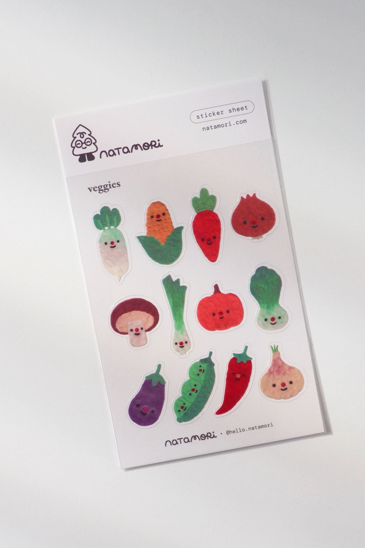 Veggies - Mini Clear Sticker Sheet