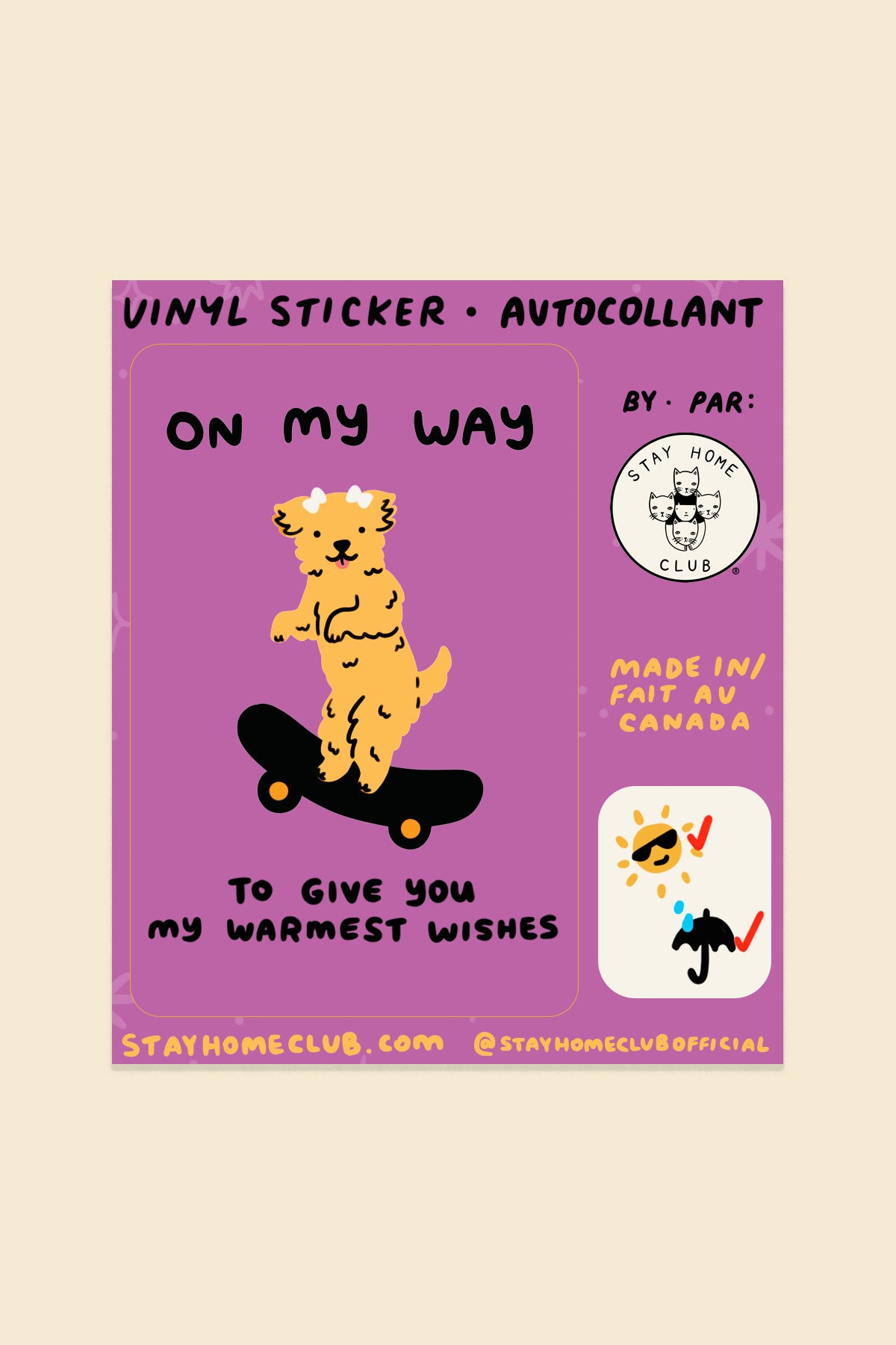 Warmest Wishes Vinyl Sticker