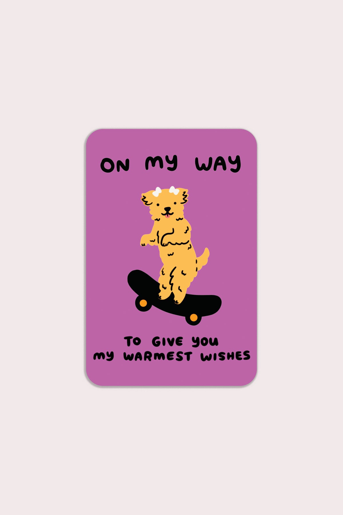 Warmest Wishes Vinyl Sticker