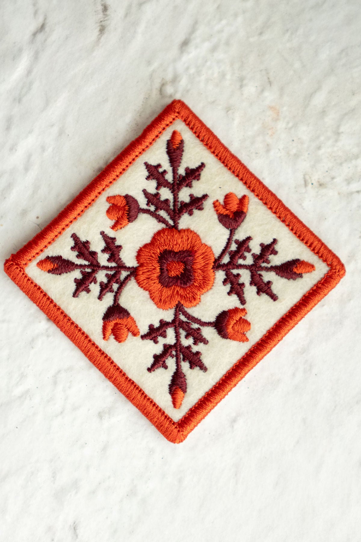 Patch Collant en Feutre 'Whig Rose'