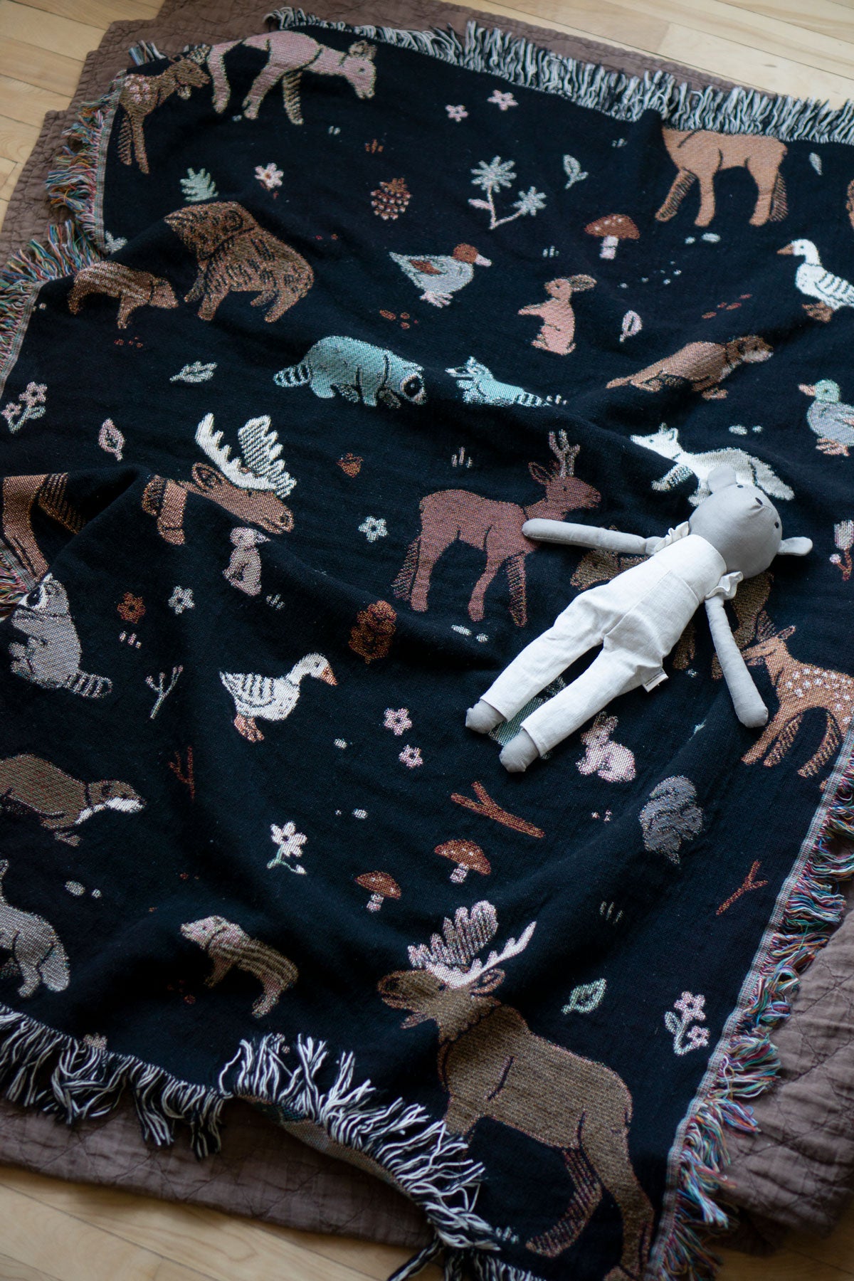 Woodsy Critters Mini Blanket