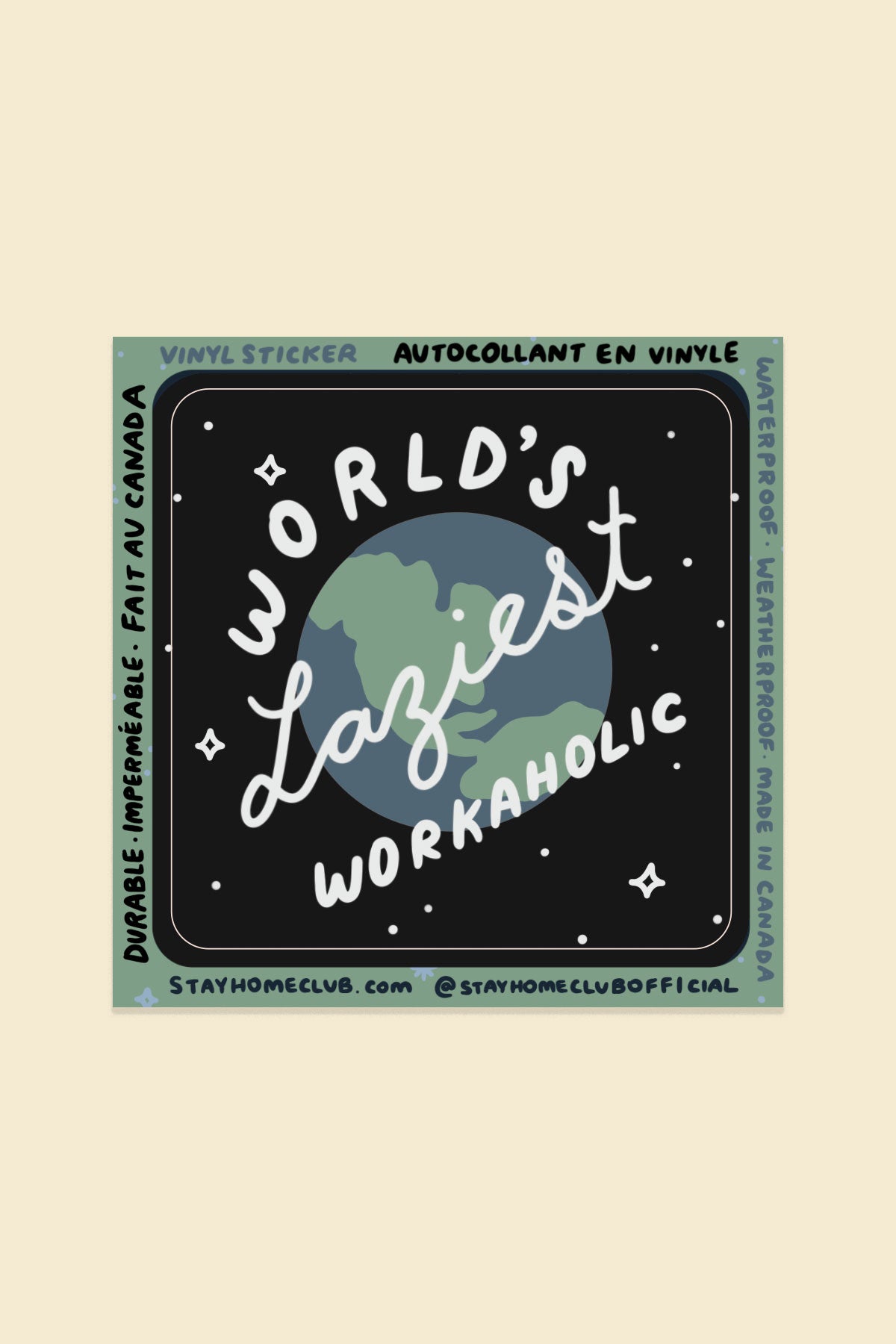 Workaholic Vinyl Sticker