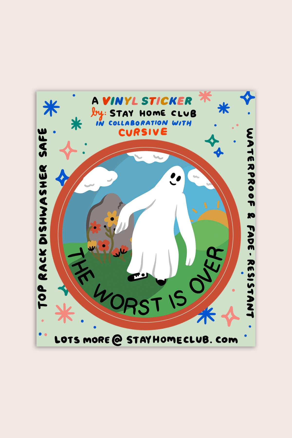 The Worst is Over Vinyl Sticker