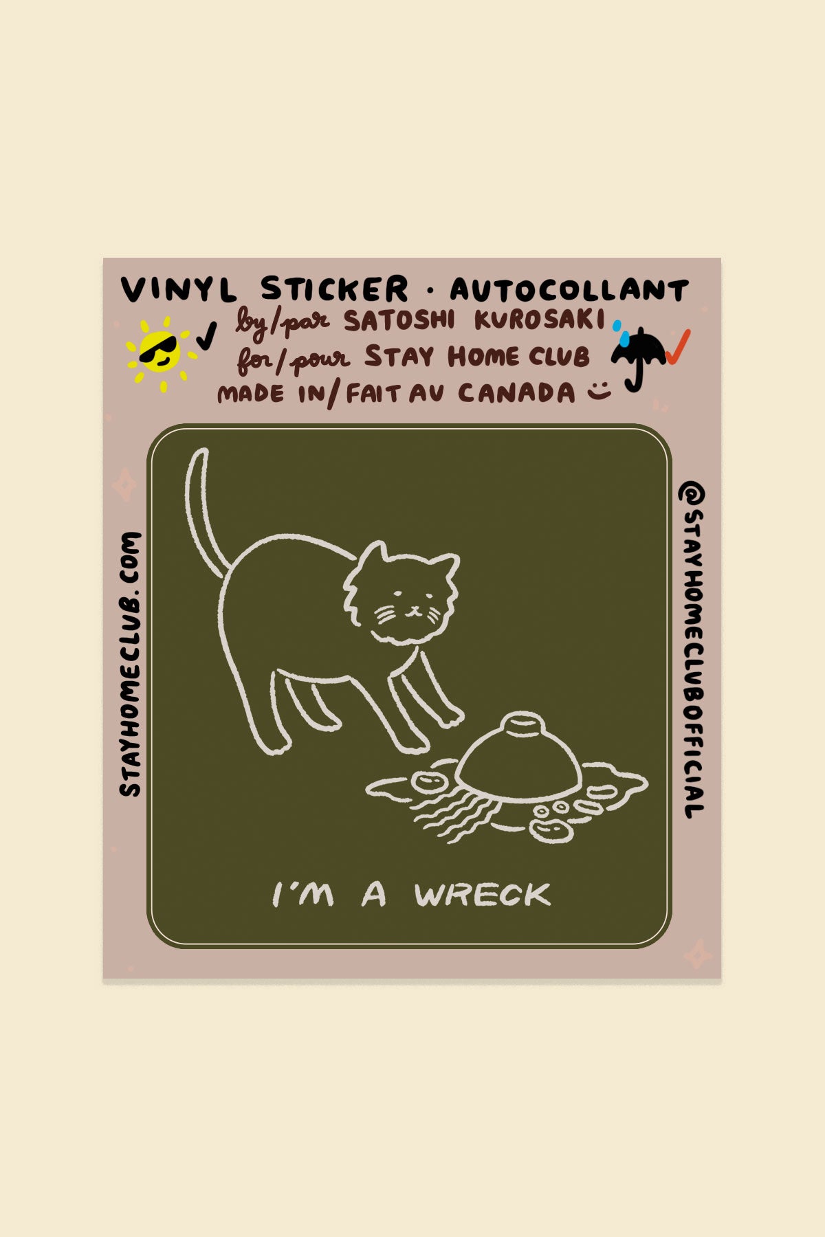 I'm A Wreck (Soup) Vinyl Sticker