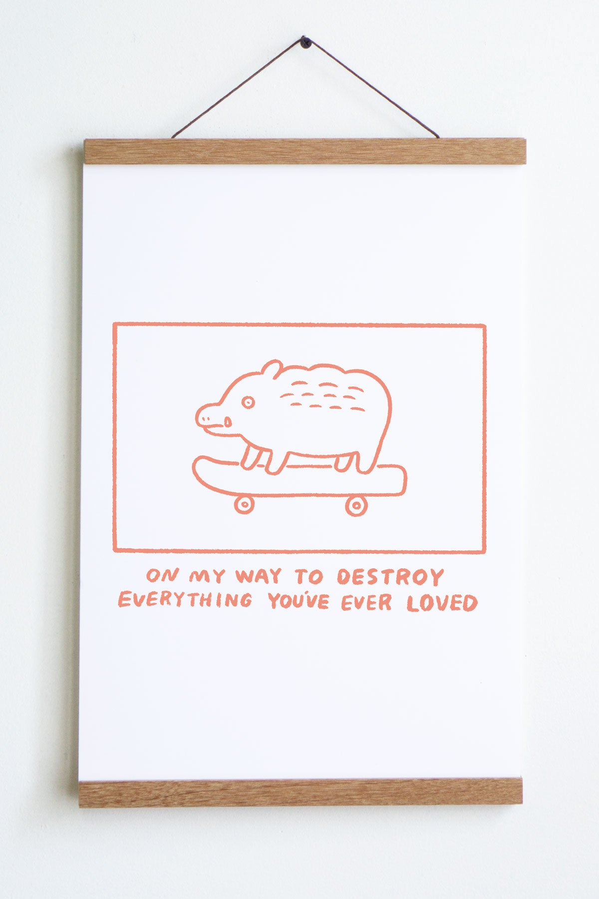 On My Way (Boar) Print