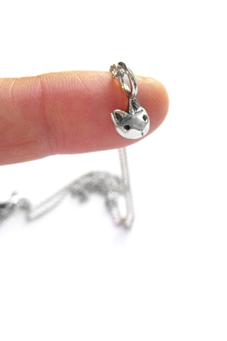 Tiny Cat Head Necklace