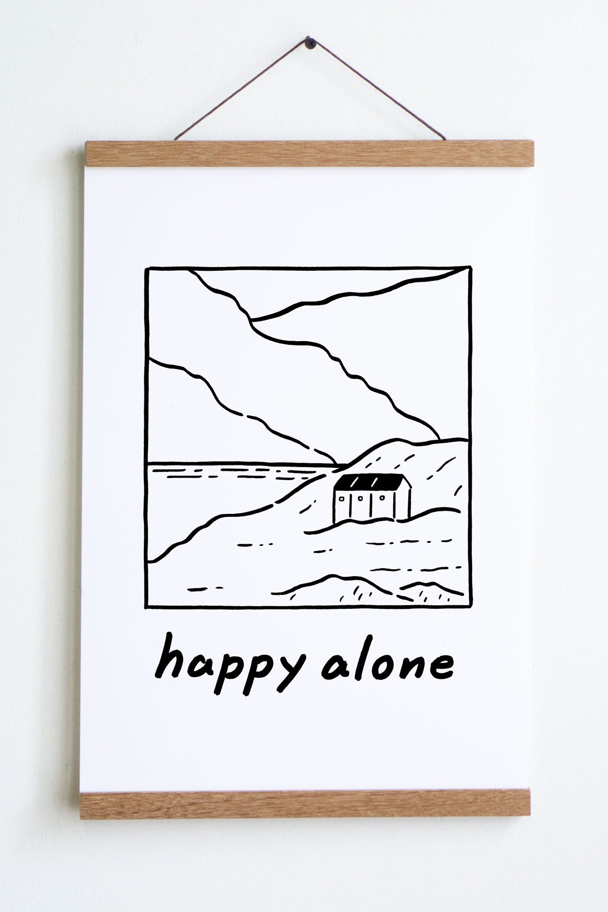 Happy Alone Print