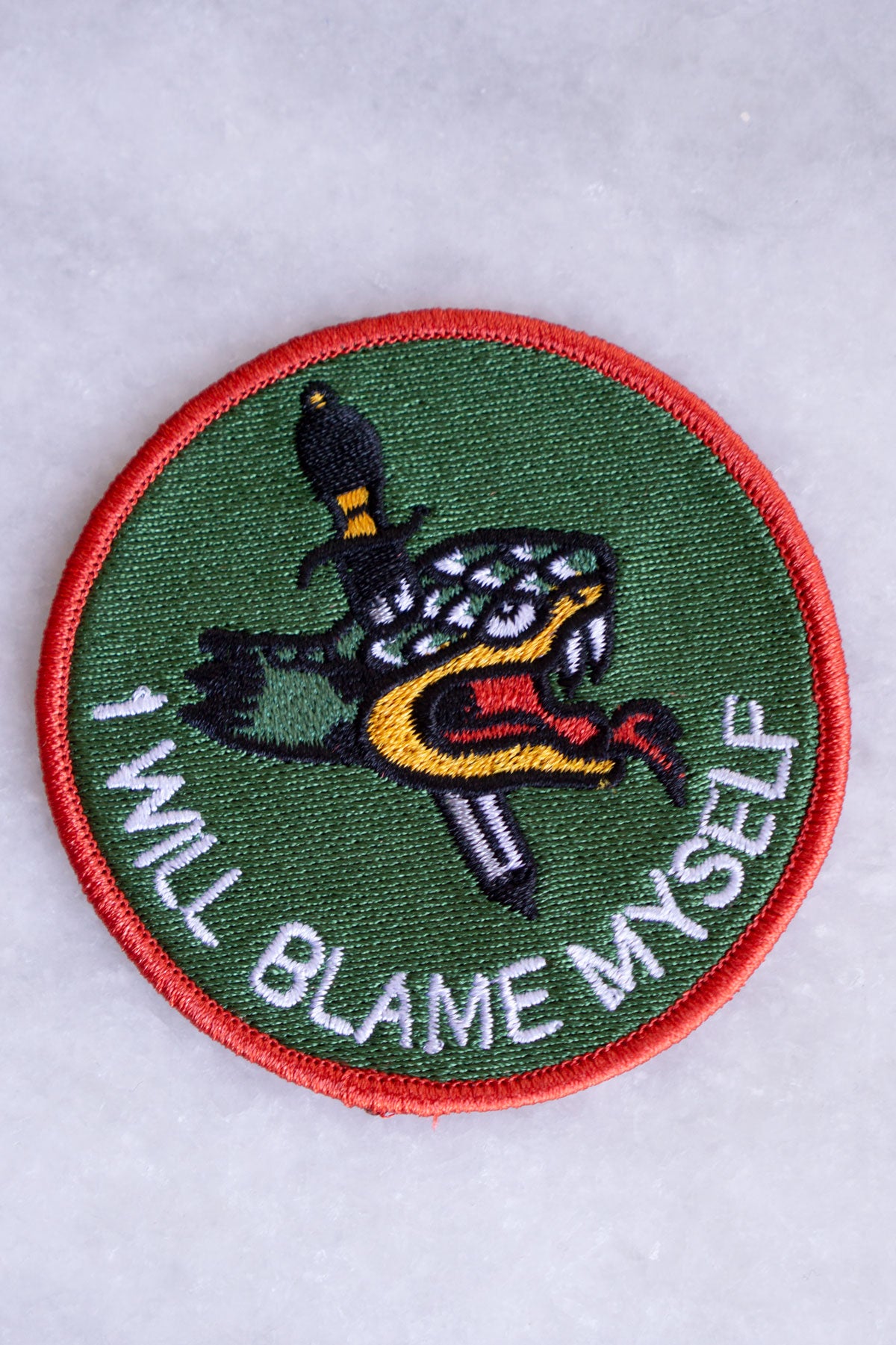 I Will Blame Myself Patch