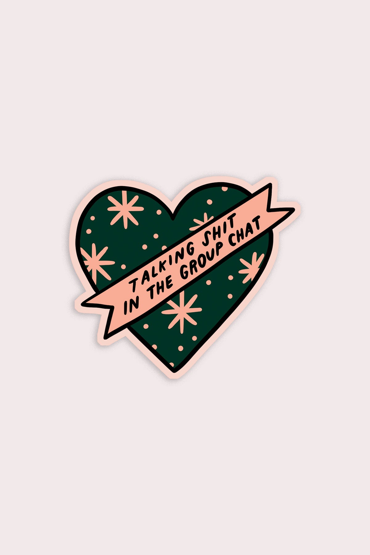 Group Chat Heart Vinyl Sticker