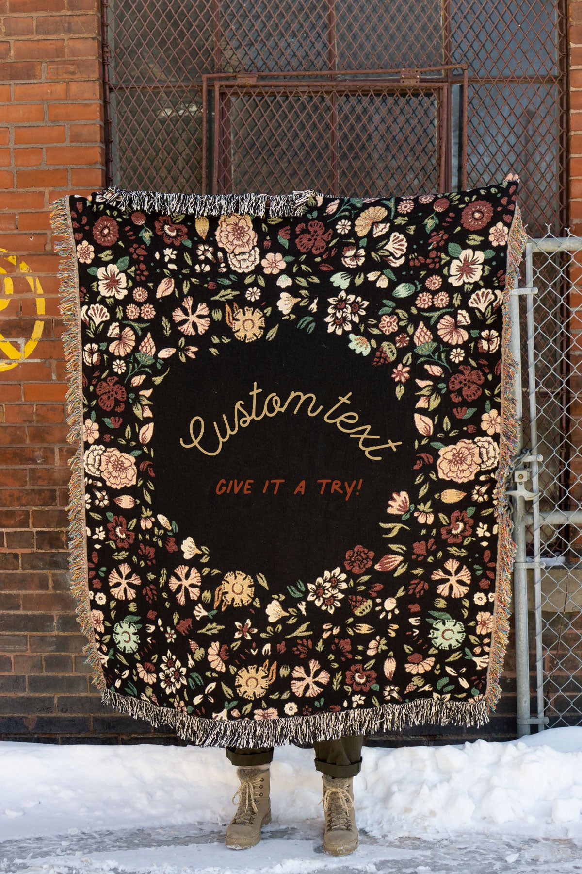Dark Millefleurs CUSTOM Blanket