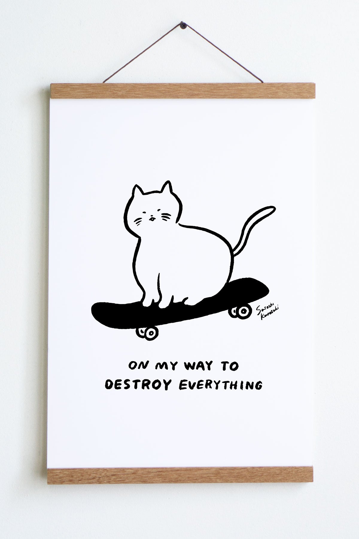 Sk8 Cat Print